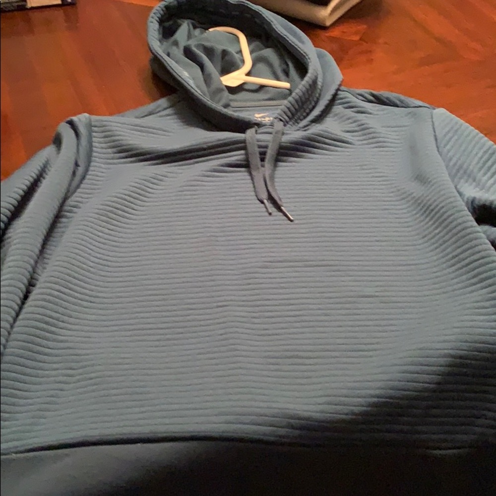 Nike, dri-fit hoodie, teal color